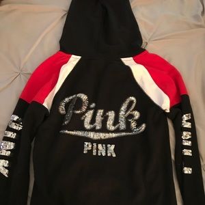 zip up pink / vs sweatshirt